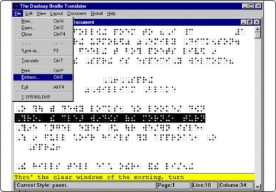 Duxbury Braille Translation Software