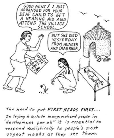First needs first